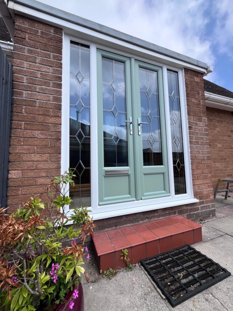 French doors with side lights installed in Southport, Ormskirk, Liverpool, Chester, Manchester, Bolton, Blackburn, Preston, Lancaster and all surrounding areas in the Northwest.