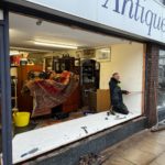 Store front PVC window supplied and fitted in Southport, Merseyside.