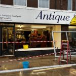 Store front PVC window supplied and fitted in Southport, Merseyside.