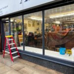 Store front PVC window supplied and fitted in Southport, Merseyside.