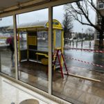 Store front PVC window supplied and fitted in Southport, Merseyside.