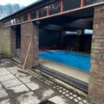 We recently completed a striking installation in Burscough, fitting a set of black PVCu French doors, matching windows and sidelights into a dedicated swimming pool room.