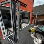 We recently completed a project in Southport, supplying and fitting a set of white aluminium bi-fold doors (four panels) to create a seamless connection between the home and garden.