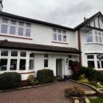 White flush sash windows Birkdale Encapsulated lead double glazing Bay window replacement