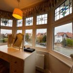 White flush sash windows Birkdale Encapsulated lead double glazing Bay window replacement