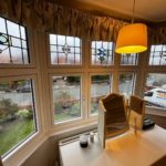 White flush sash windows Birkdale Encapsulated lead double glazing Bay window replacement