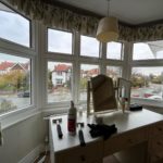 White flush sash windows Birkdale Encapsulated lead double glazing Bay window replacement