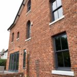 Dual colour sash windows North West