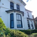 Dual colour sash windows North West