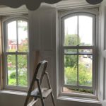 Slate grey sliding sash windows