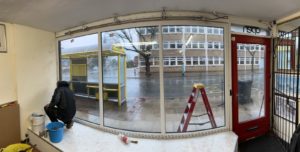 Store front PVC window supplied and fitted in Southport, Merseyside.