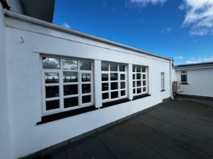 Royal Birkdale Golf Club window replacement and repairs. Windowcare Northwest carrying out work to replace and repair PVC windows including the installation of new white PVCu windows, replacement of failed double glazed units, and repairs to hinges, handles and locking mechanisms.