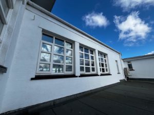 Royal Birkdale Golf Club window replacement and repairs. Windowcare Northwest carrying out work to replace and repair PVC windows including the installation of new white PVCu windows, replacement of failed double glazed units, and repairs to hinges, handles and locking mechanisms.