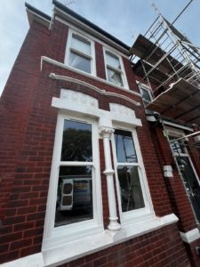 We recently completed a full property upgrade in Birkdale, replacing all existing windows with white PVCu sliding sash windows throughout the home.