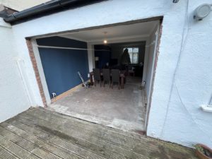 We recently completed a feature installation at a property in Ainsdale, Southport, Liverpool, Manchester, Blackburn, Lancaster, Ormskirk, Preston - fitting a set of white Crittall-style French doors with matching sidelights to create a striking and elegant rear elevation.