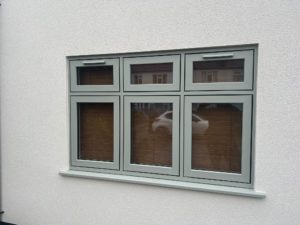 Agate grey flush sash windows fitted in Southport, Ormskirk, Liverpool, Chester, Manchester, Bolton, Blackburn, Preston, Lancaster and all surrounding areas in the Northwest