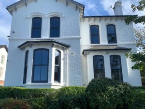 Dual colour sash windows North West