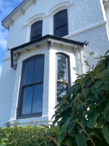 Dual colour sash windows North West