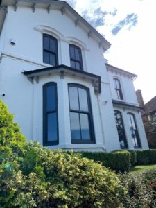 Dual colour sash windows North West