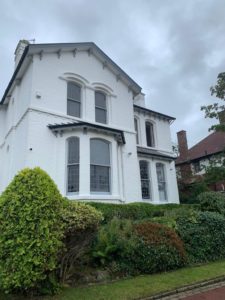 Slate grey sliding sash windows