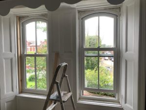 Slate grey sliding sash windows